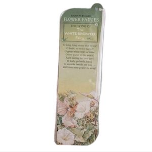 If 2008 Song White Bindweed Fairy Bookmark, Cicely M Barker Flower Fairies #6308
